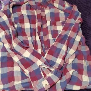Maurices Plaid button up
